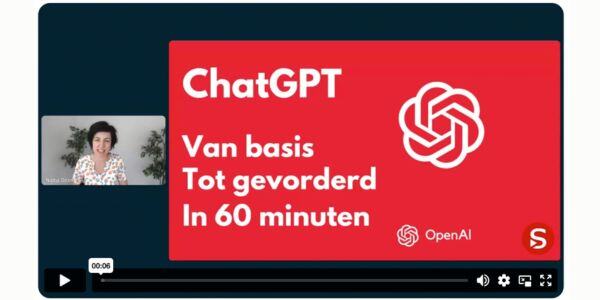 ChatGPT van basis tot gevorderd